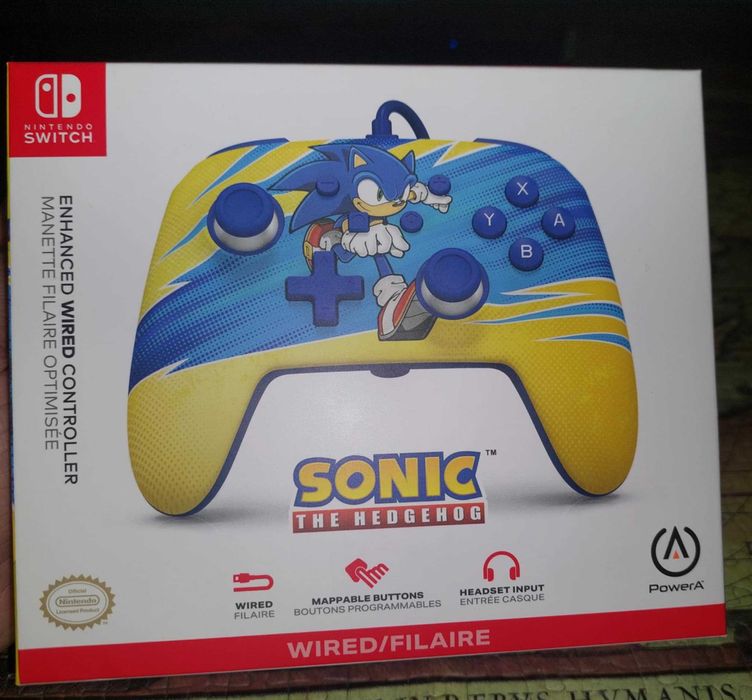 Comando com Fios POWER A Nintendo Switch Enhanced Sonic Boost