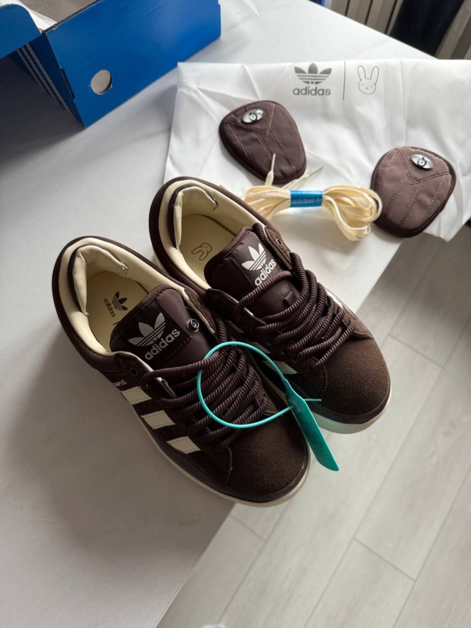 р36-40 Кросівки adidas Campus x Bad Bunny Brown