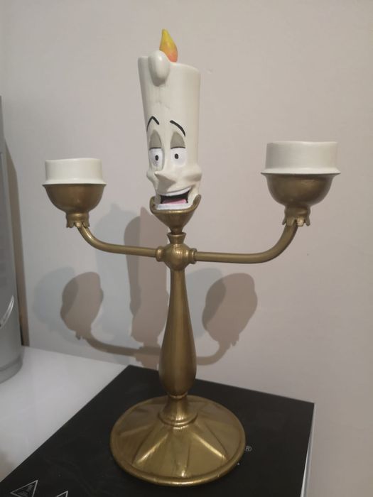 A Bela e o Monstro - Lumière - Candelabro Disney