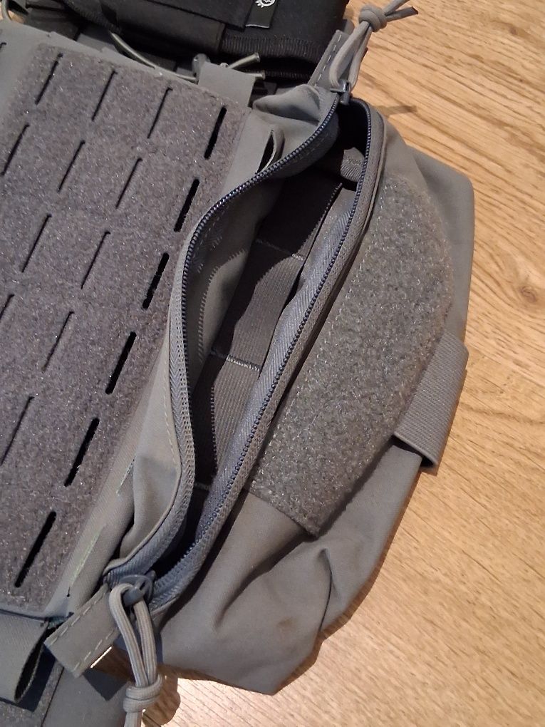 Grey Chest Rig side panels dangler pouch