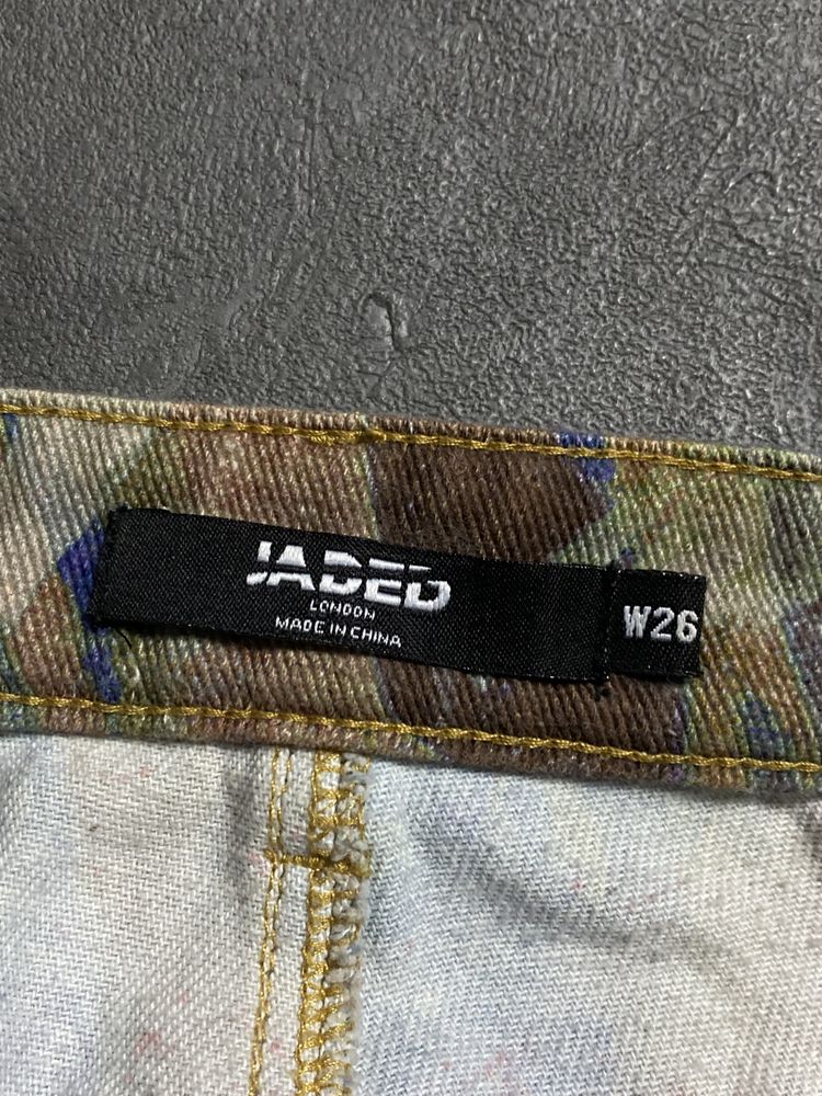Jaded London Marble Print Jeans джинсы с принтом