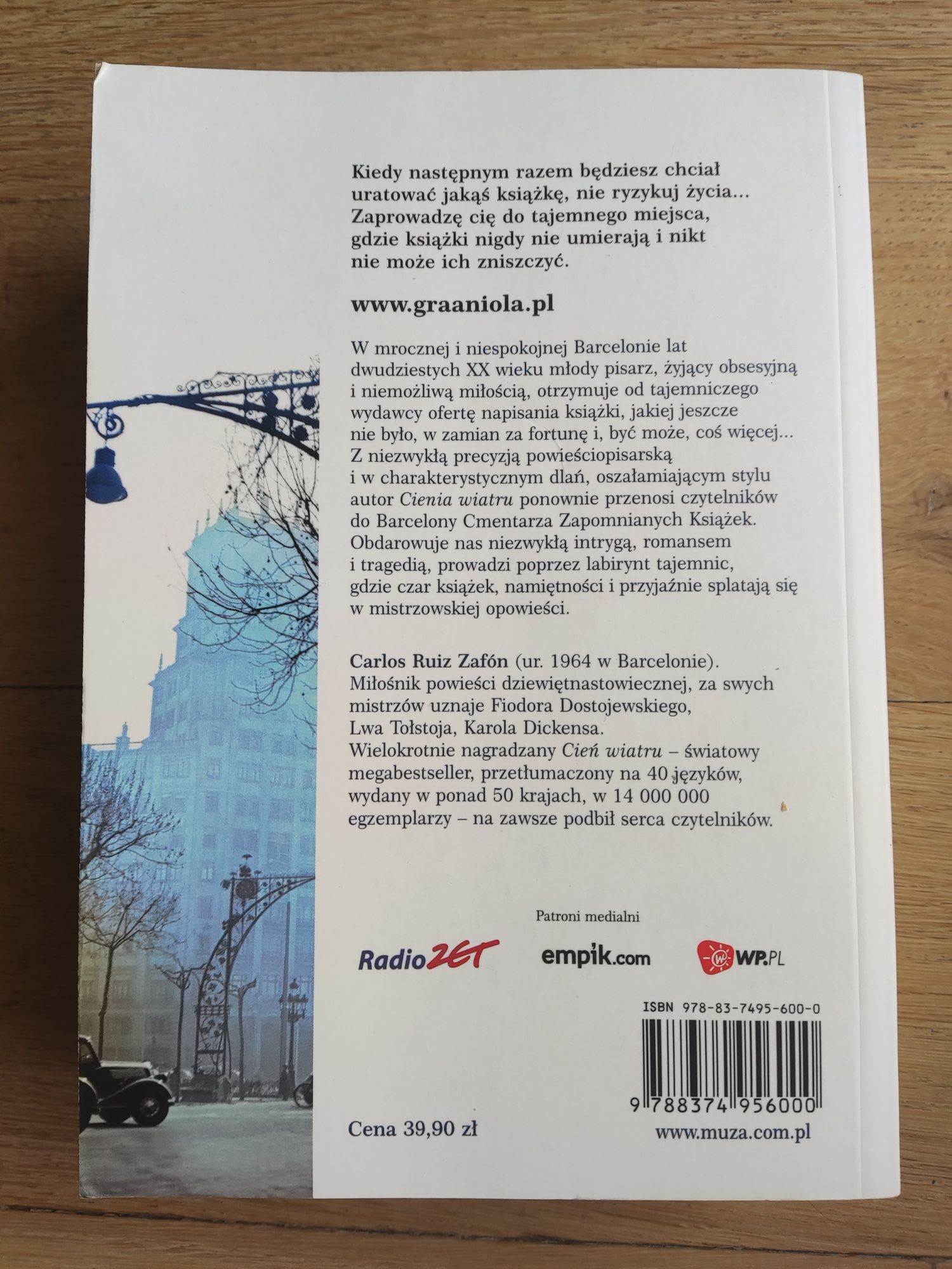 Carlos Ruiz Zafon "Gra anioła"