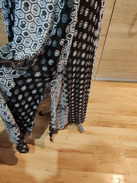 Zwiewna długa sukienka Jean Pascale rozmiar 44/46 poliester