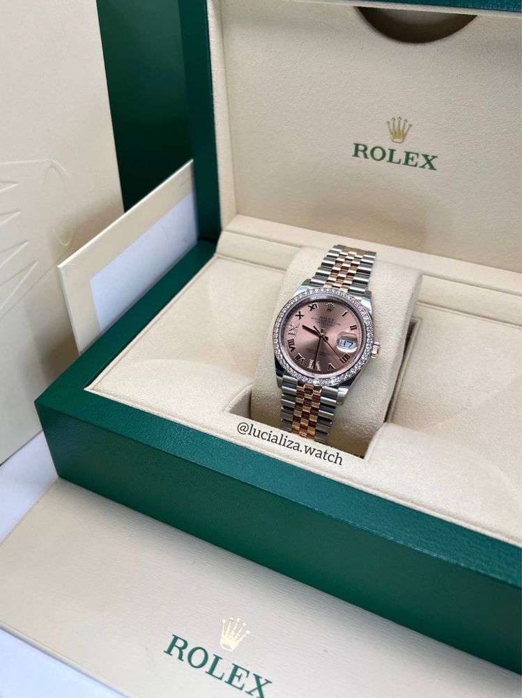 Новые Часы ROLEX Datejust Сталь/Золото Бриллианты 36mm