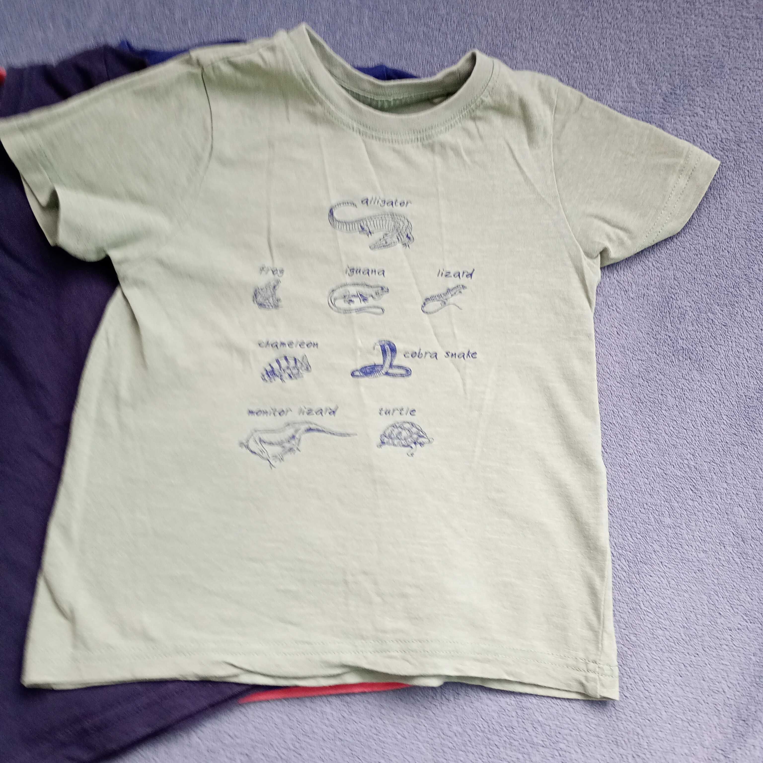 Koszulki t-shirty chłopięce  6 sztuk rozm.98-104