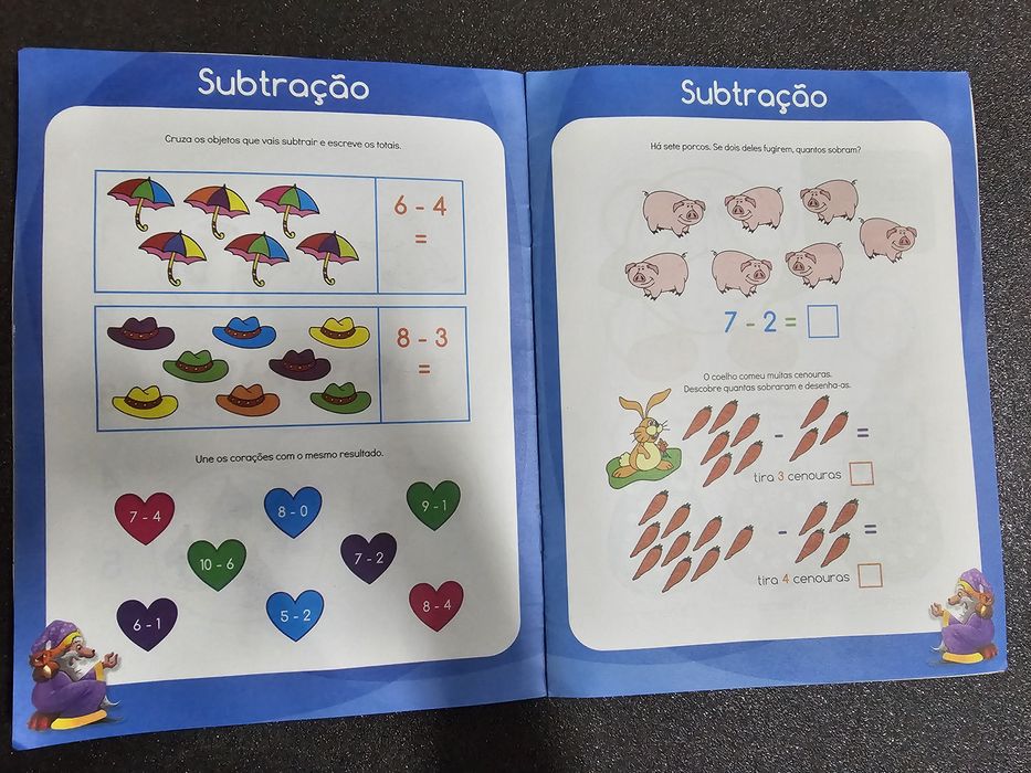 Livro de exercícios sobre matemática