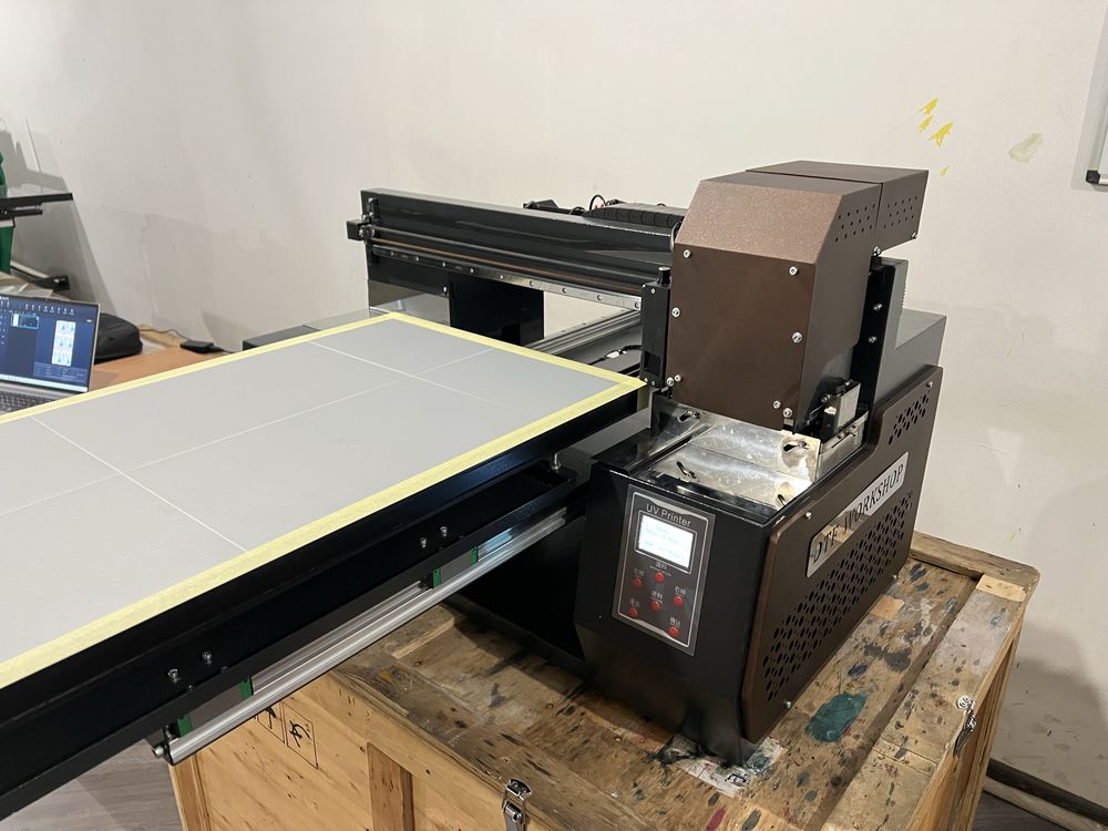 УФ принтер 45 на 80 см. 2 головы TX800.