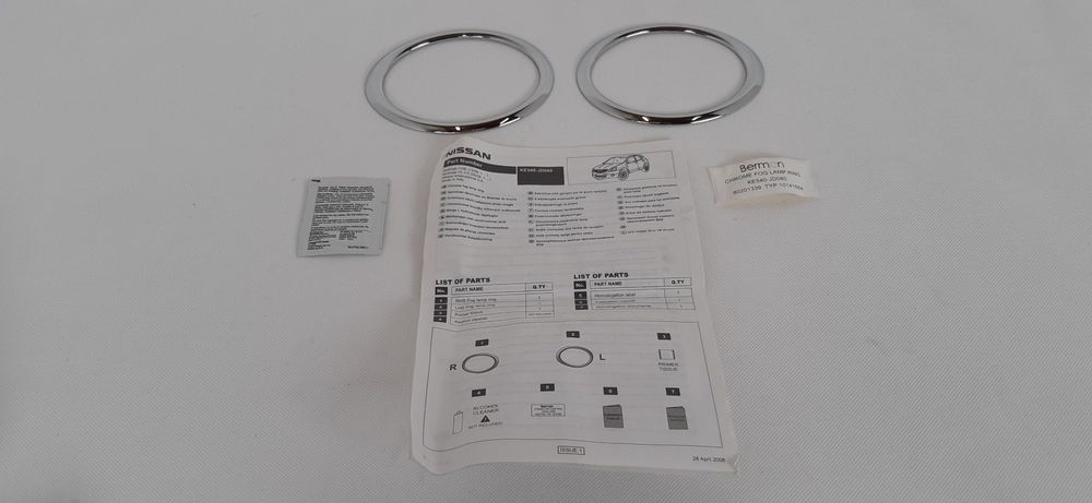 NISSAN QASHQAI J10 RAMKA RAMKI HALOGENÓW CHROM KE540-JD080