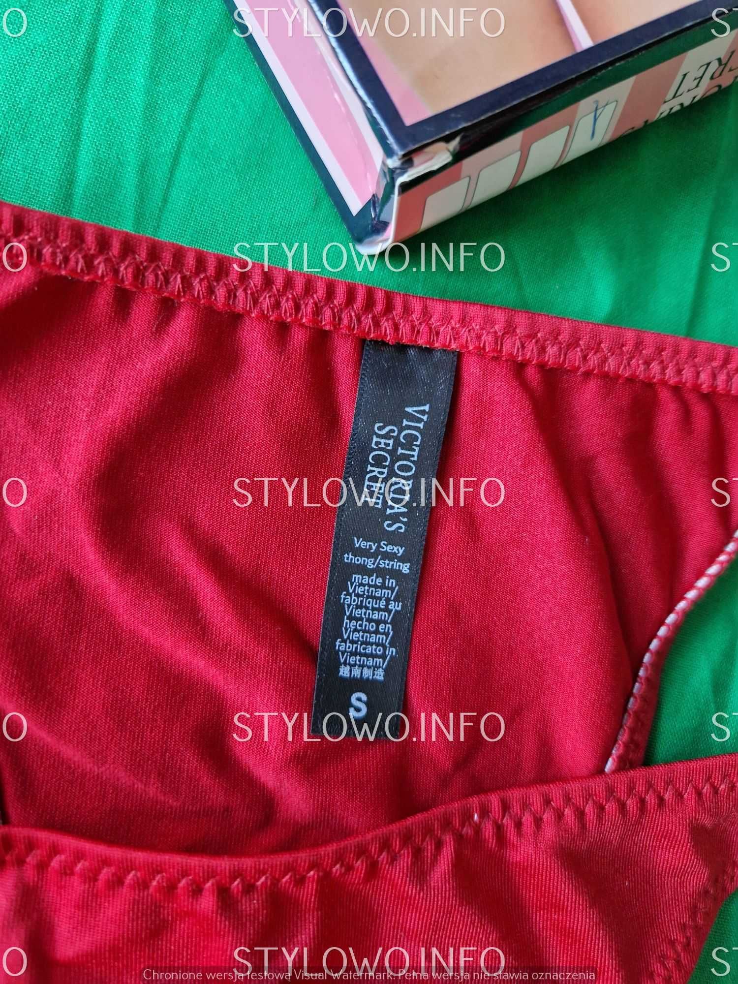 Stringi Majtki 1pak Victoria Secret  S-XL Pudełko Premium