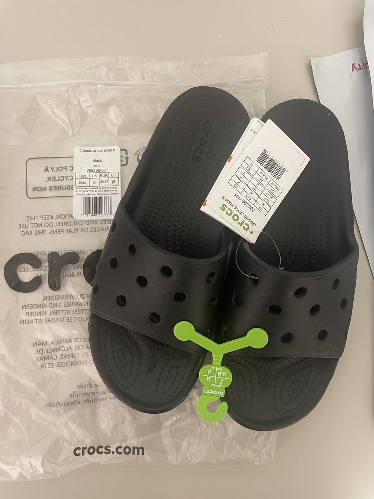 Підліткові слайди crocs j5 j6 шльопанці оригінал