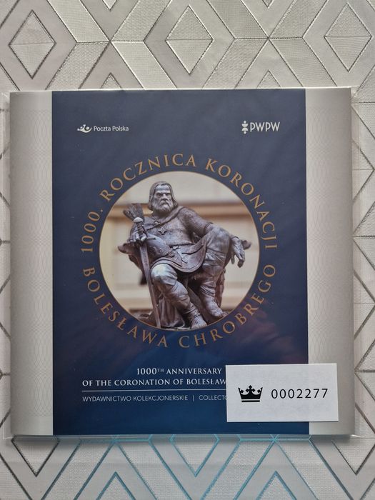 Filanota - komplet 3 folderów "1000 rocznica koronacji B. Chrobrego"