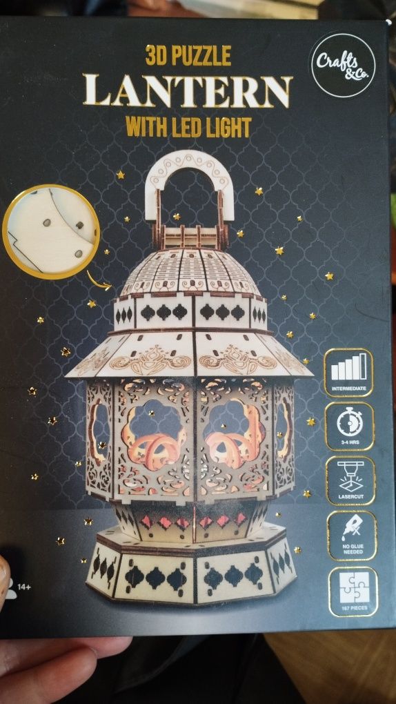Puzzle 3D latarnia lampion lampka ozdobna