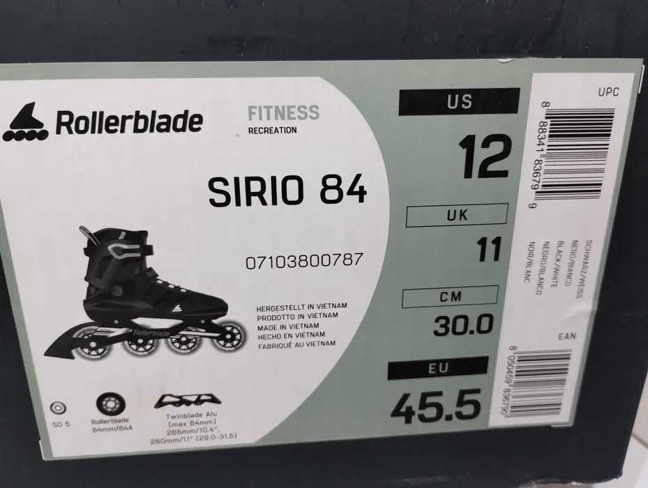rolki Rollerblade Sirio 84 roz 45,5 nowe oryginalne wyprzedaż