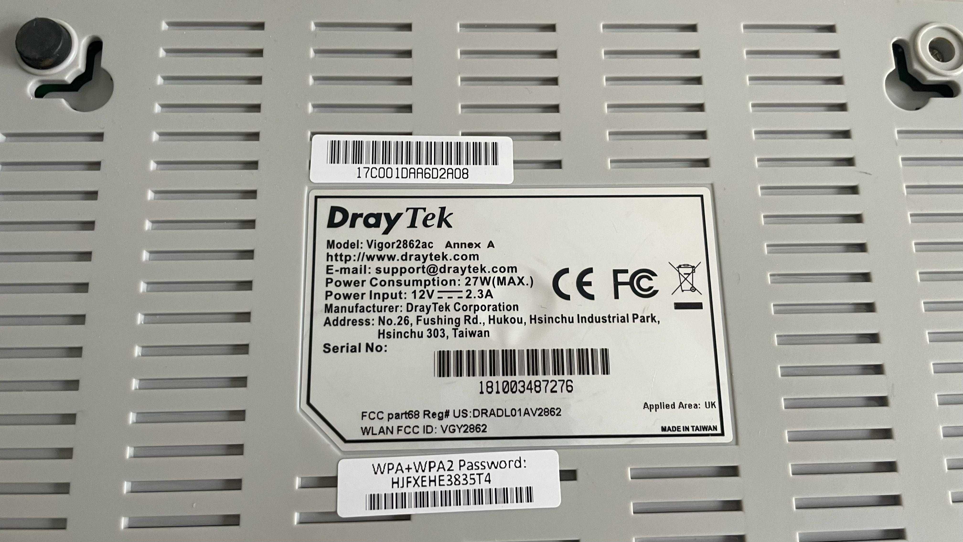 Draytek vigor 2862ac Router Wifi
