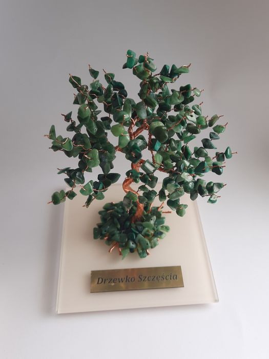 KAMEO Drzewko Jadeit afrykański 14cm (1704) - rękodzieło