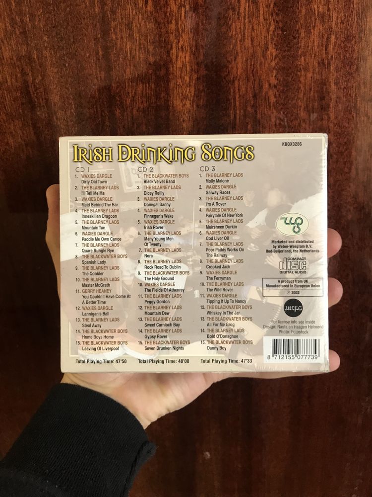 Irish Drinking Songs 3CD (Запечатанный)