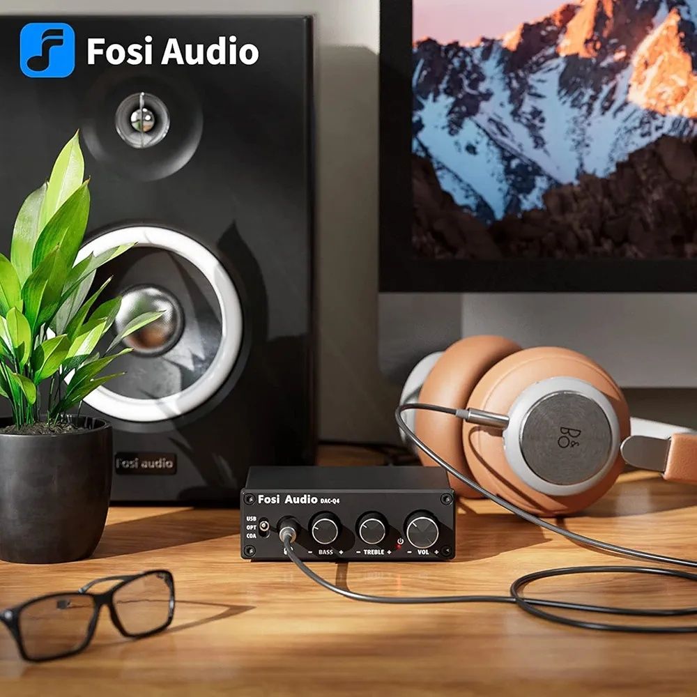 Fosi Audio Q4 DAC – Wzmacniacz Słuchawkowy i Konwerter Cyfrowo-Analogo