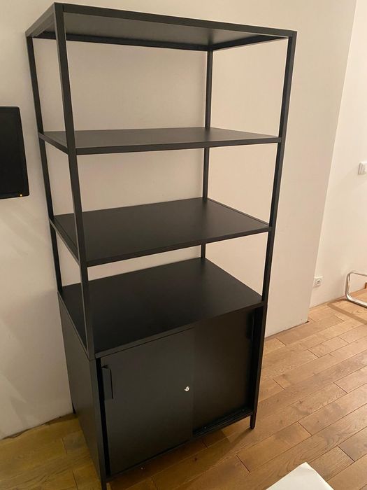 Szafka z drzwiami przesuwnymi, antracyt, 80x55x180 cm