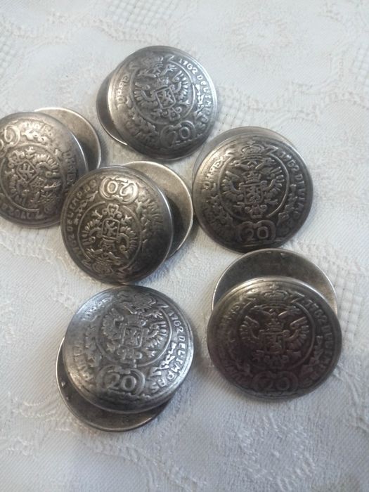 Комплект вінтажних подвійних гудзиків австрійського бренду  W.Tirol