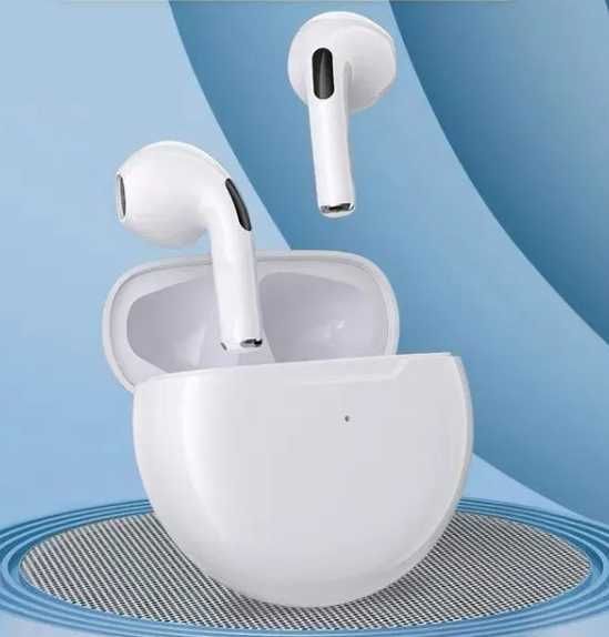 Słuchawki Air Pro 6 TWS bezprzewodowe słuchawki Bluetooth Białe