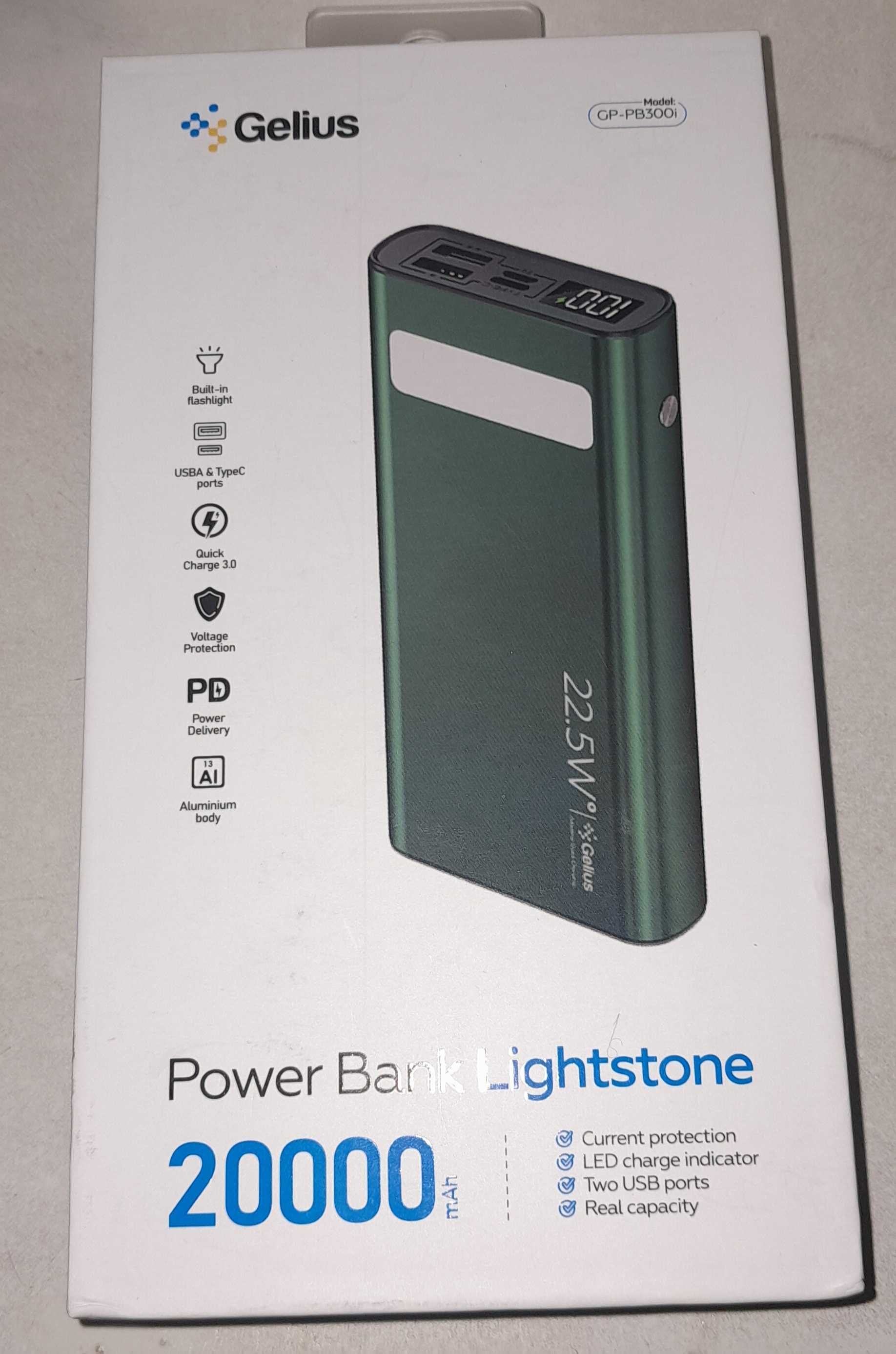 Повер банк.Power Bank Lightstone.Gelius 20000 mAh.