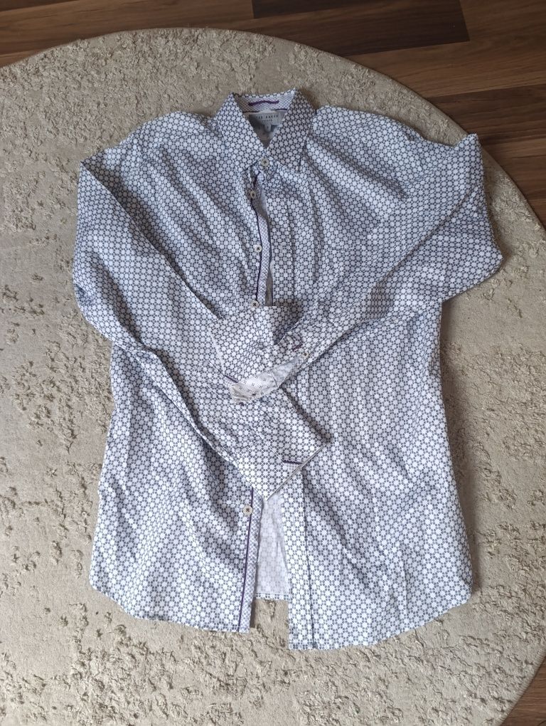 Koszula męska Ted Baker bawełna elegancka xs s