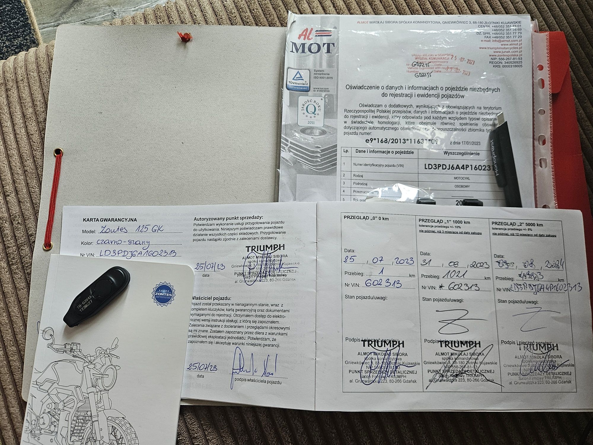Zontes 125GK | Rok 2023 | Stan perfekcyjny | ABS LED 14,7KM