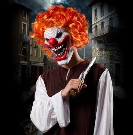 Маски  хэллоуин разные латекс. клоун крюгер чаки гринч день рождение