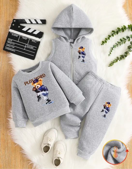 Костюм трійка дитячий утеплений 5-6 років