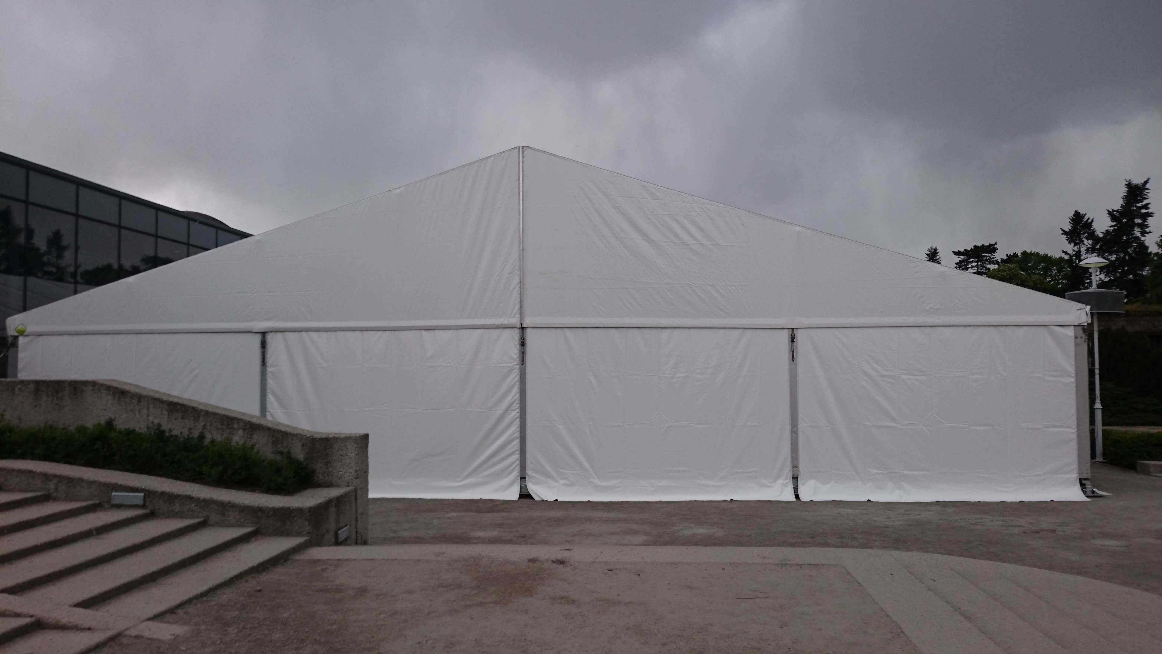 Hala namiotowa aluminiowo-stalowa 20 x 40 x 3m, całoroczna, używana