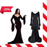 PRZEBRANIE HALLOWEEN morticia addams addamsów suknia S/M *OKAZJA*