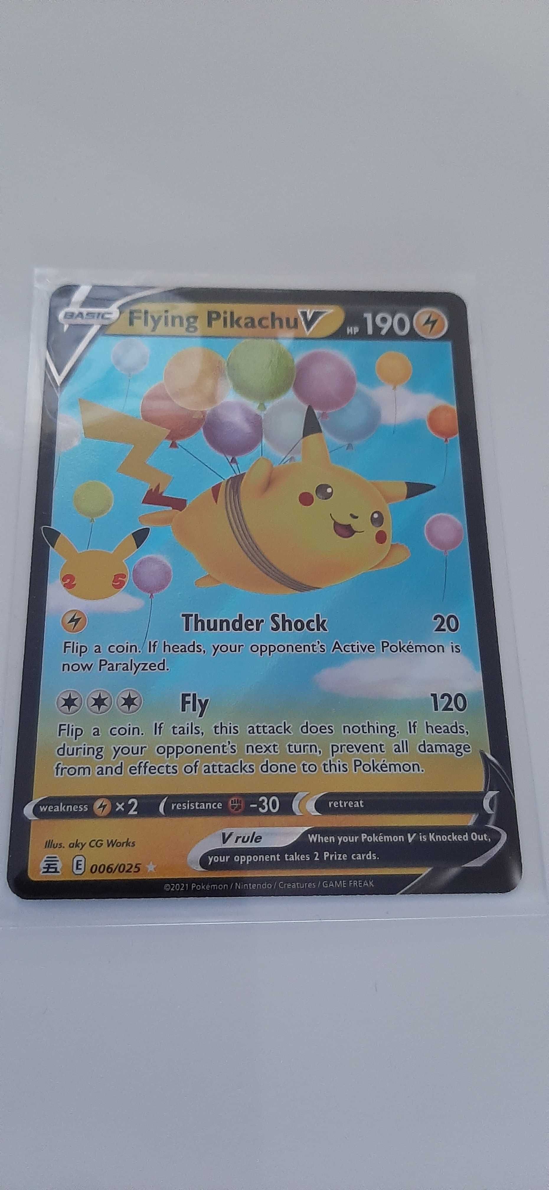 Pokemon TCG Flying Pikachu V 006/025