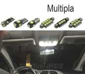 KIT COMPLETO 7 LAMPADAS LED INTERIOR PARA FIAT MULTIPLA 99-10