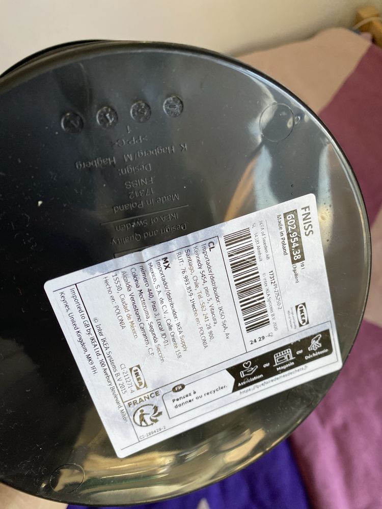 pojemnik na śmieci kosz ikea fniss
