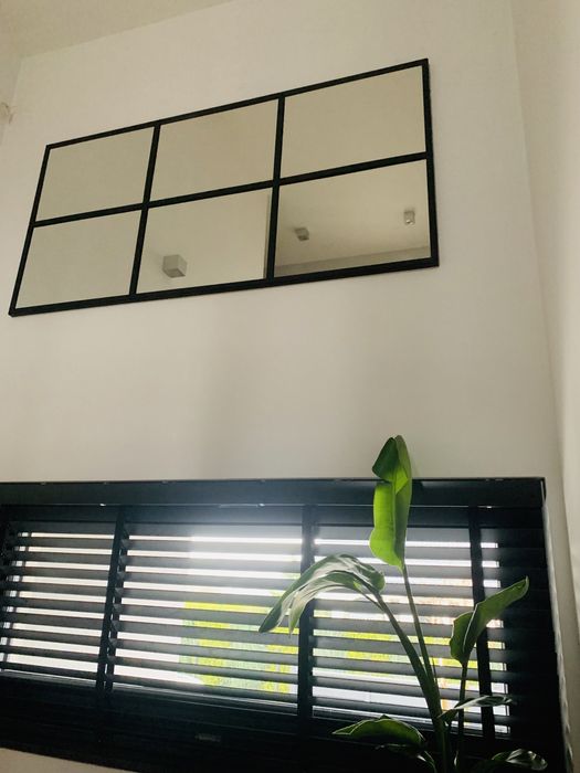 Lustro loft 150x75 cm metal lustro loftowe duże od ręki