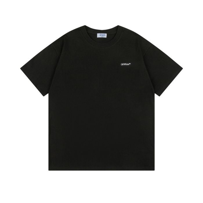 Off-white футболка мужская оверсайз оригинал черная белая унисекс
