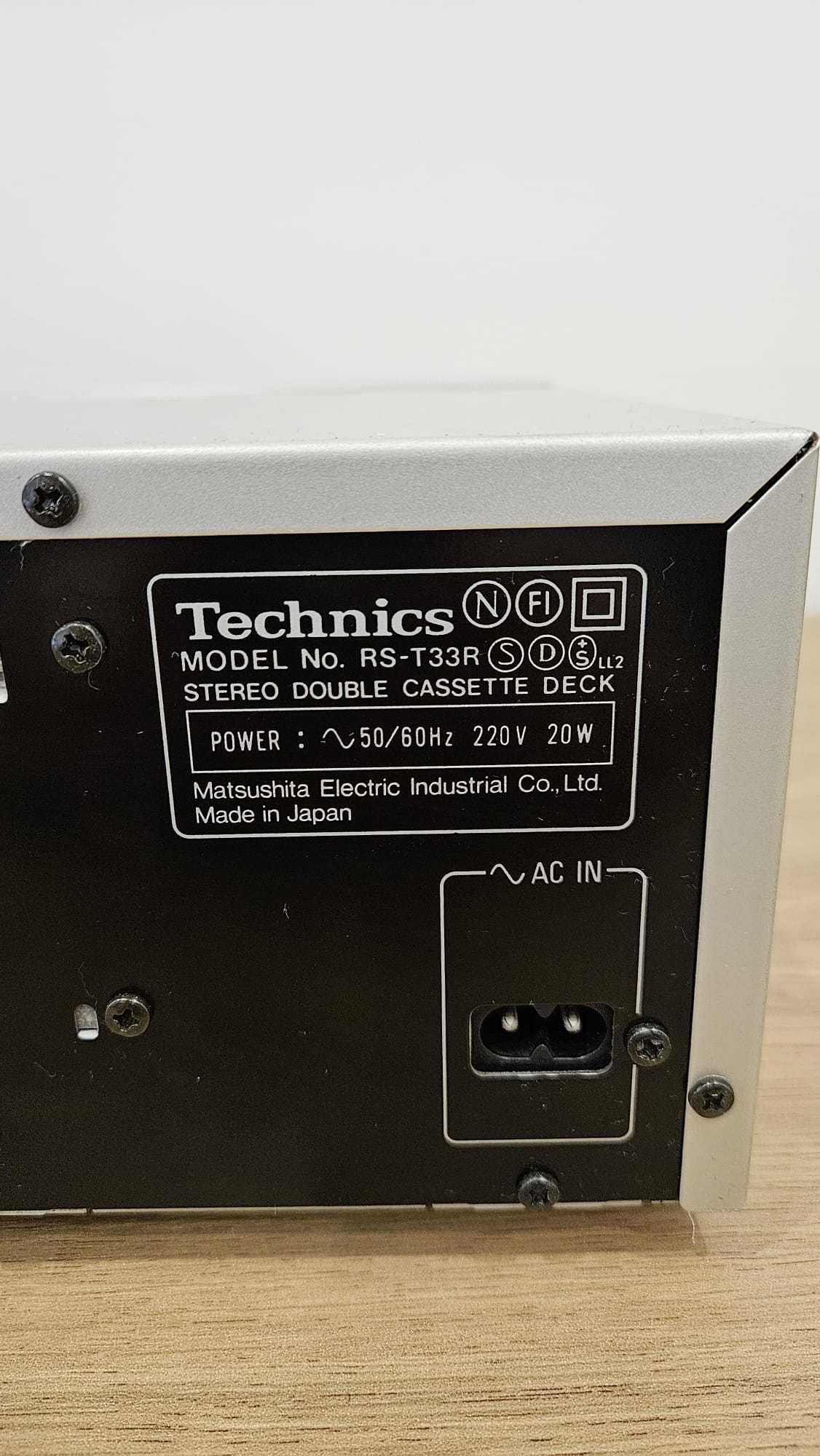 deck Technics RS-T33R magnetofon dwukasetowy