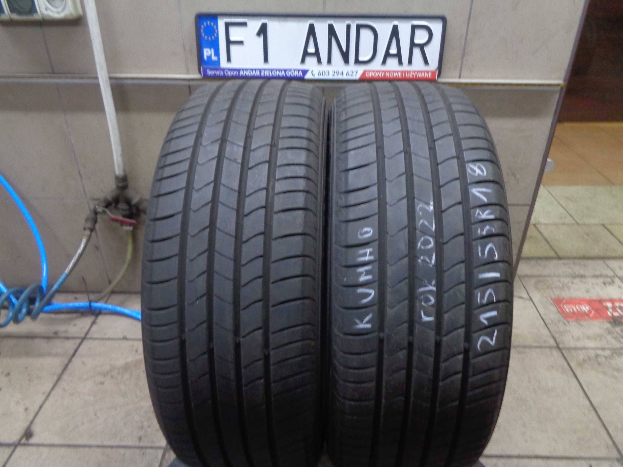 2szt. 215/55R18 KUMHO Ecsta HS51 , Opony Letnie , r.2022 , B. Ładne