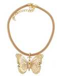 choker na grubym łańcuszku i motyl (c21/wio/42au)