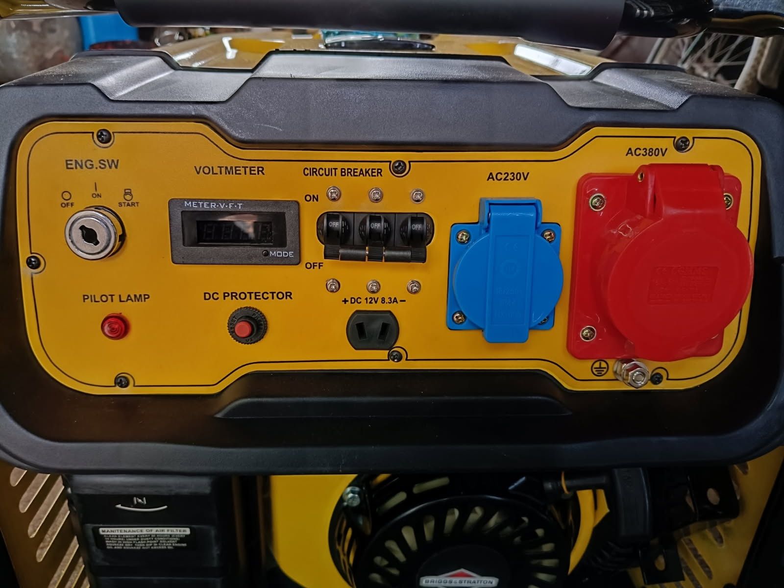 Agregat prądotwórczy 7.2KW 380v 230v silnik briggs stratton