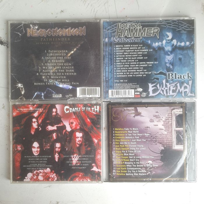 CD диски метал и рок групп