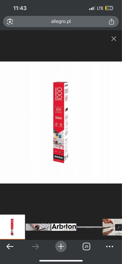 Podkład ARBITON Multiprotec 1000 3w1 podłogowe + gratis