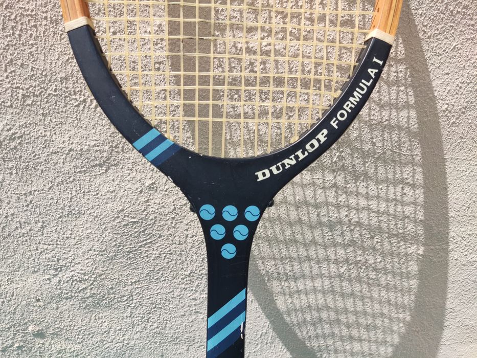 Raquete de ténis antiga "Dunlop Formula 1" vintage