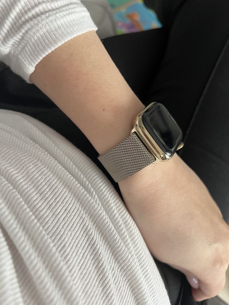 Apple watch s7 41 Gold ss na gwarancji do lipca