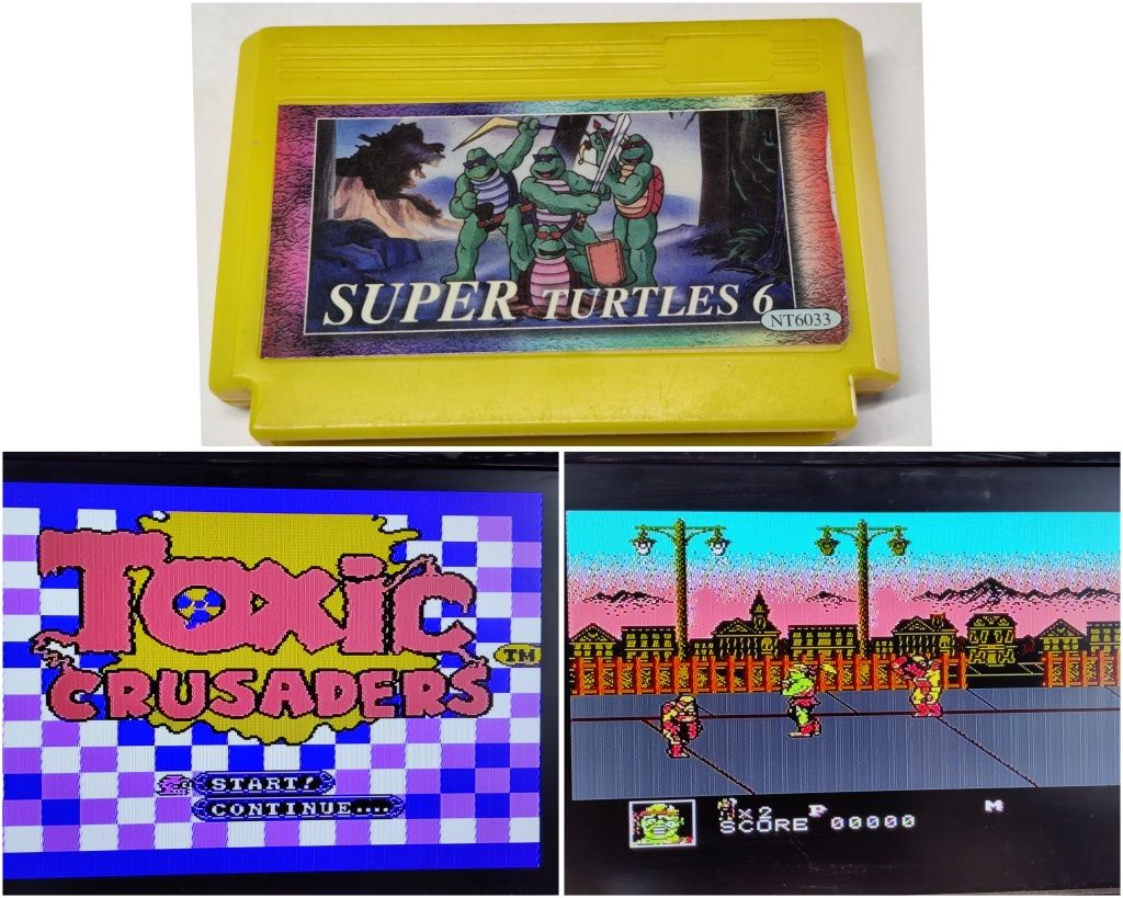 Gra Toxic Crusaders Pegasus Nintendo Famicom kartridż dyskietka kasetk