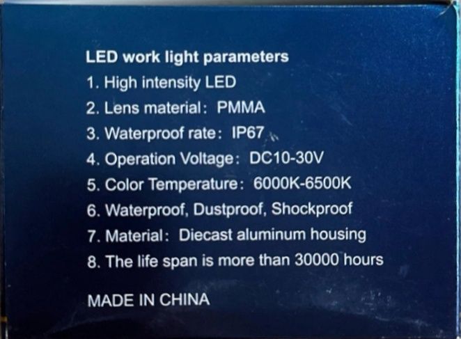 Lampa halogenowa do jeepa 2 sztuki
