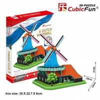 Puzzle 3d Wiatrak Holenderski Xl, Cubic Fun