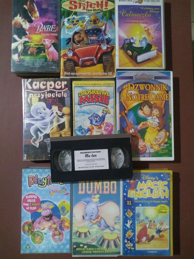 Kasety vhs bajki