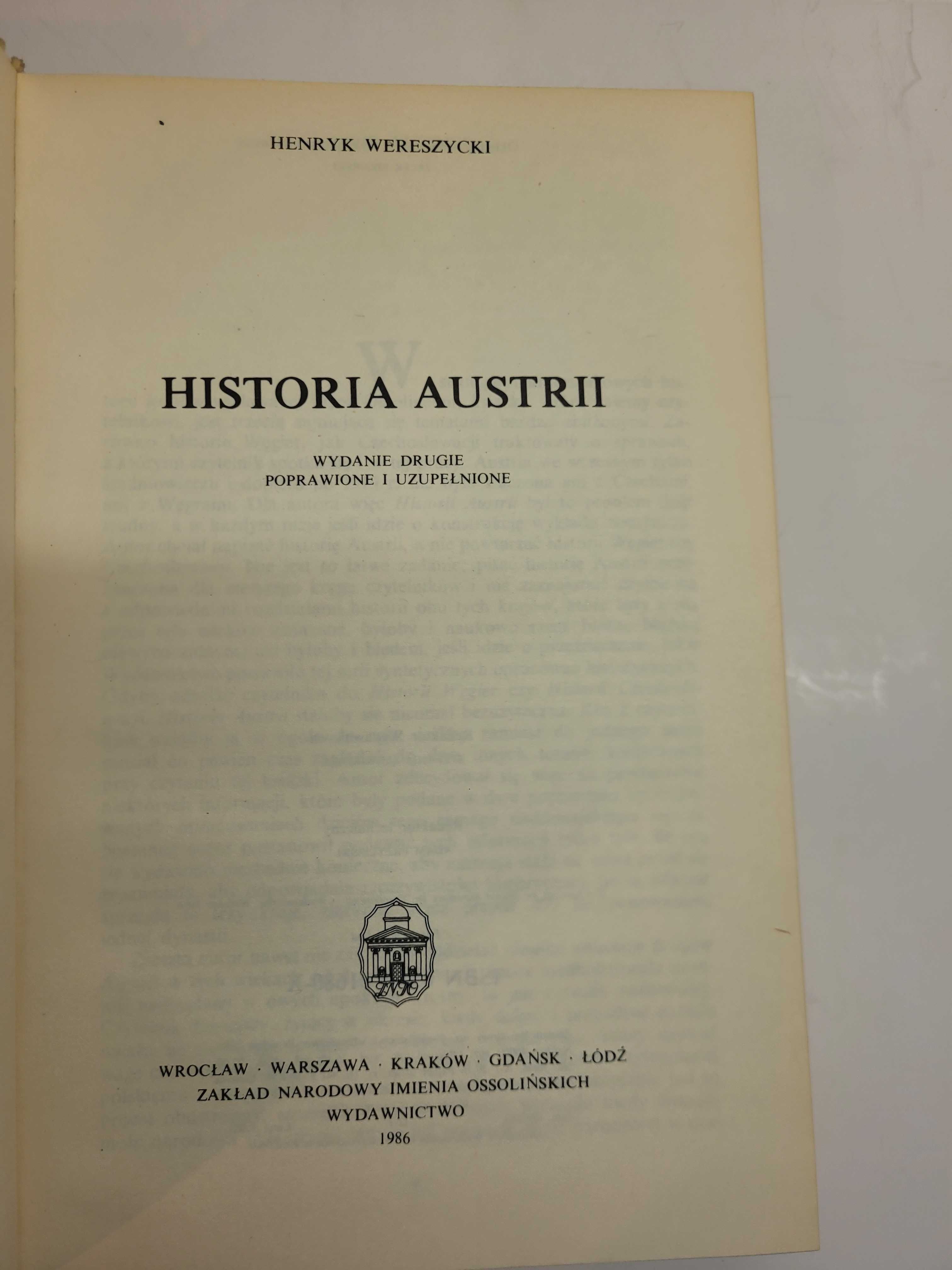 Historia Austrii Henryk Wereszycki