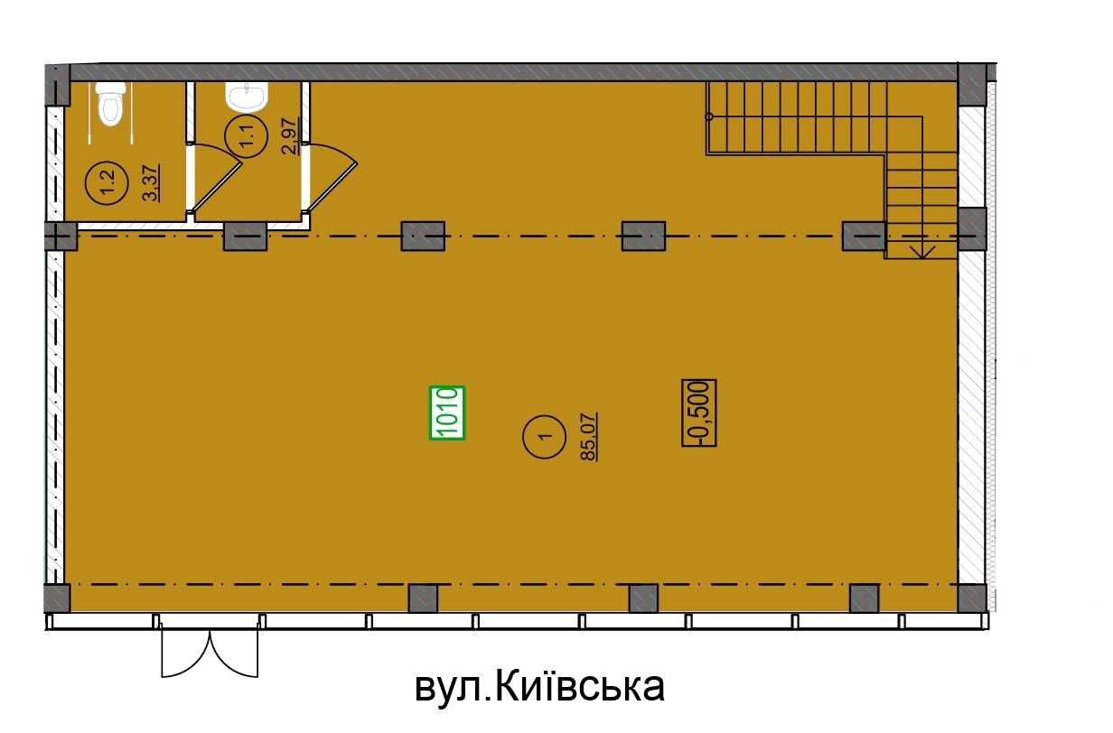 Продаж комерційного приміщення від забудвника по вул.Київська